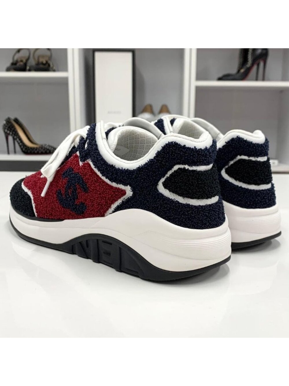 Chanel Pile Coco Mark Sneakers Multicolor - Picture 4 of 10